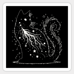Galaxy Cosmic Black Cat in Stars Magnet